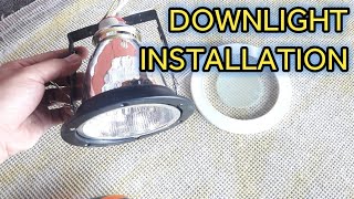 Paano mg install ng Downlight  recessed  Philippines  Local Electrician [upl. by Etnoled]