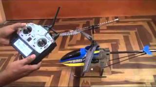 instrucciones para inicializar el control helicoptero F 39 [upl. by Ecirbaf]