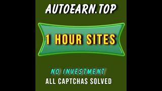 Autoearntop  Collect Cryptos from many 1 hour sites  All captchas solved [upl. by Beata925]