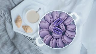 How to make perfect macarons with hand mixer macaronage oven drying 실패없는 마카롱 만들기핸드믹서 기계나쥬고온열풍건조 [upl. by Htez166]