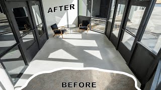 Upgrade Your Old Concrete  Leggari Flake Floor Kit [upl. by Leor]