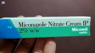 Micowil Cream  Miconazole Nitrate Cream Ip 2WW Uses  Micowil Cream uses side effects benefits [upl. by Nohsreg395]