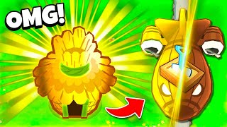 The GOLDEN VILLAGE vs Dummy Boss CHALLENGE BTD 6 [upl. by Karine]