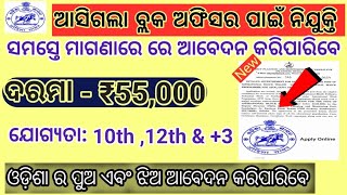 Odisha Block Level Job Recruitment 2024  Odisha Govt Job Recruitment 2024 😱😱😱 [upl. by Magree454]