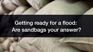 How to Protect Your Home From a Flood Using Sandbags [upl. by Anitniuq]