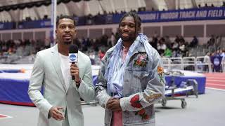 Track world champion Noah Lyles at 2024 NCAA indoor track and field championships [upl. by Beller]