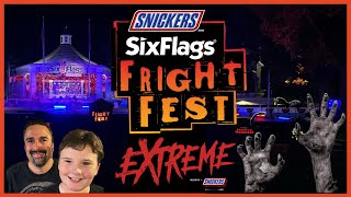 Six Flags Over Texas Fright Fest 2024 Full Scare Zone Walkthrough amp Haunted House Review [upl. by Alcot]