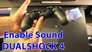 How To Enable Sound On The PS4 Controller And Use Headphones  PlayStation 4 Tips [upl. by Chrysa450]