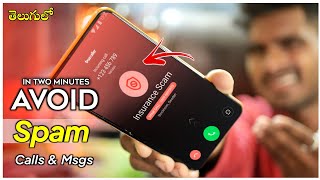 How to Stop Company Spam Calls Right Now  In Telugu [upl. by Retsek]