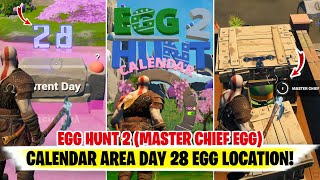 Fortnite Egg Hunt 2 MASTER CHIEF EGG Calendar Eggs DAY 28  MASTER CHIEF EGG Location Fortnite [upl. by Idet859]