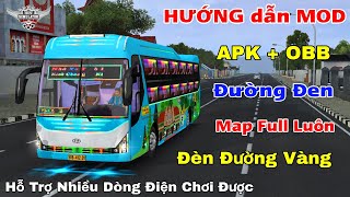 BUSSID MOD APK  OBB Bản Vip Full Tiền Không Mất Full Map Đường Đen trong Bus Simulator Indonesia [upl. by Acemahs]