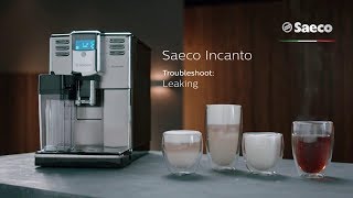 Saeco Incanto Troubleshooting  Leaking under machine [upl. by Hairom411]