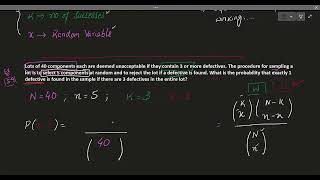 7 Hypergeometric Distribution [upl. by Aicekan]