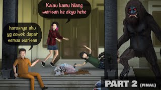 Berebut Warisan 2  Ga dapat bagian Gendruwo amp kotoran Menerjang ANIMASIDRAMA Kartun Drama [upl. by Ahsenek]