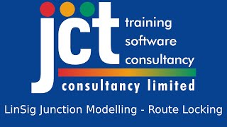 JCT Online Training Excerpt  LinSig Junction Modelling  Route Locking [upl. by Amlez]