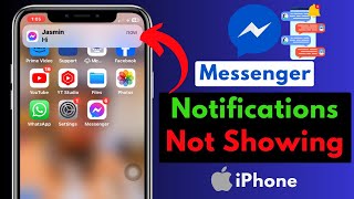 Fix Messenger Notifications not Working on iPhone iOS 17  Messenger Notification Issues [upl. by Ansela]