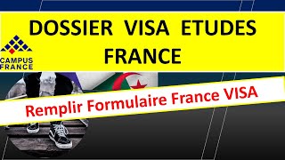 DOSSIER VISA DETUDES FRANCE  ملف قيزا الدراسة فرنسا [upl. by Euell865]