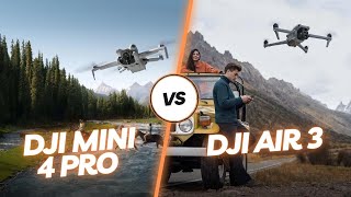 DJI Air 3 vs DJI Mini 4 Pro  Which one wins [upl. by Curran]