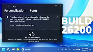 New Windows 11 Build 26200 – New Settings Taskbar and System Tray Changes and Fixes Canary [upl. by Rebak857]