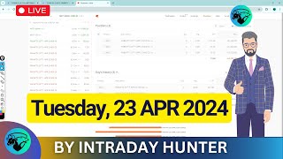 Live Intraday Trade  Bank nifty Option Trading by Intraday Hunter  23 April 2024 [upl. by Zoldi]