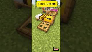 Epic 3 Bed Design in Minecraft Shorts Insane Builds and Ideasminecraft buildhacksshortsshort [upl. by Eiblehs]