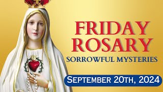 HOLY ROSARY ✝️ Friday September 20 2024 ✝️ Sorrowful Mysteries ✝️ Todays Rosary🌹 [upl. by Cyrie]