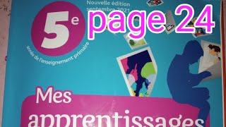 communication et actes de language page 24mes apprentissage en français 5AEP [upl. by Namajneb]