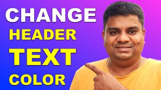 How To Change Header Text Color In Word [upl. by Mccandless]