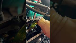 Honda Livo Oil Filled By Cylinder Head Shortsfeed Ali shorts Ai Automotive [upl. by Lihp]