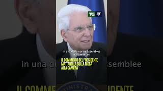 Il commento del Presidente Mattarella sulla rissa alla camera [upl. by Greenfield]