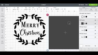 DIYHow to Create a Stencil on Cricut Design quotMerry Christmasquot [upl. by Chrisy]