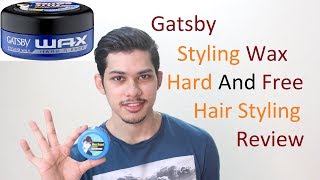 Gatsby Styling Wax Hard and Free Hair Styling Review BeAwesome India [upl. by Ahsinnor864]