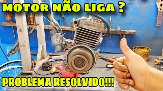 MOTOR DA MOBILLETE NO PONTO TUDO CERTO E NÃO LIGA  PROBLEMA RESOLVIDO FUNCIONOU PERFEITAMENTE [upl. by Aiekram238]