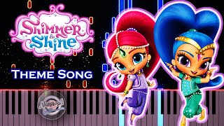 Shimmer and Shine Opening Piano Tutorial [upl. by Eirlav385]