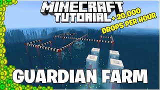 Guardian Farm Tutorial Minecraft Bedrock [upl. by Ikkaj]