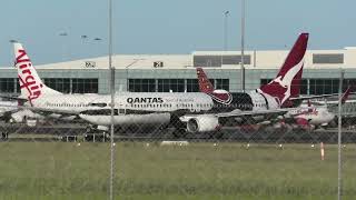 Virgin Airlines amp Qantas Special Delivery  Adelaide Airport 15124 [upl. by Cartan830]