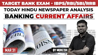 Banking Current Affairs  IBPSRBISBIRRB 2024  Mar 31 Current Affairs  Mukesh [upl. by Xel981]