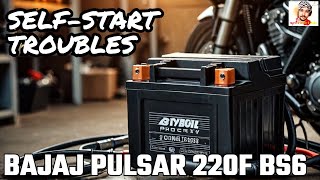 BAJAJ PULSAR 220F BS6 SelfStart Issue  ⚡ Battery Check  Solution  Part 1 🚀  splitshotAD bajaj [upl. by Naggem]