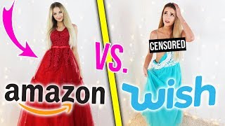 PRINZESSINNEN KLEIDER IN LIVE Anprobe đź± Wish vs Amazon  XLAETA [upl. by Nonnaihr]