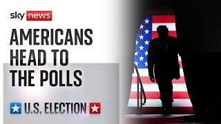 US Election  Voters head to the polls [upl. by Suhpoelc]