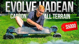 6000W САМЫЙ МОЩНЫЙ Электроскейт Evolve  Обзор на Hadean Carbon All Terrain [upl. by Seaver]