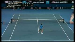 HL Roger Federer v Janko Tipsarevic 2008 Australian Open R3 [upl. by Froehlich]