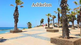 Beautiful Day in Ashkelon Walking from the Marina to Rafael Eitan Street Israel [upl. by Nemrac662]