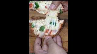 Cheesy and tasty Burger pizza at home trending shorts youtubeshorts [upl. by Orin366]