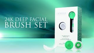 Introducing the OROGOLD 24K Deep Facial Brush Set [upl. by Mcneil]