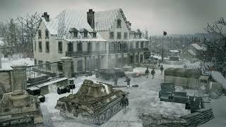 Company Of Heroes 2 Ardennes Assault Stoumont Mission Introduction Cutscene [upl. by Aihtenyc]