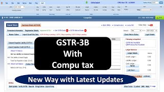 Compu Tax II How to file GSTR3B with Computax II Easy amp Error free with Latest Updates in Hindi II [upl. by Novek367]