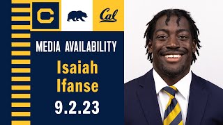 Cal Football Isaiah Ifanse PostGame Press Conference at North Texas 090223 [upl. by Takara]