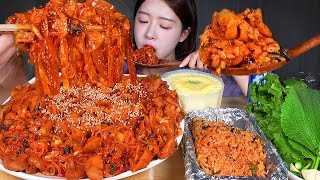 ASMR MUKBANG  오랜만이야 매운 야채곱창 수혈 🔥 알곱창 듬뿍 🥹 볶음밥 계란찜 먹방 Spicy Stirfried Pork Intestines Gopchang [upl. by Odrahcir913]