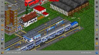 OpenTTD American Trains Diesel Amtrak Train [upl. by Aldrich]